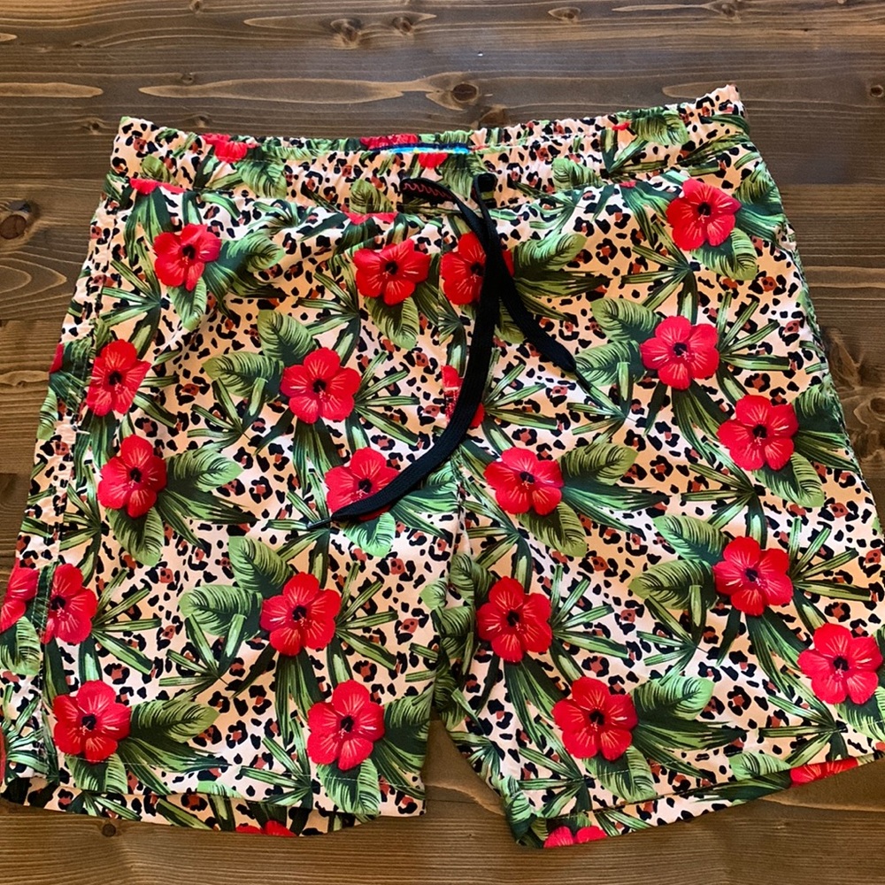 Mens Floral Swim Trucks